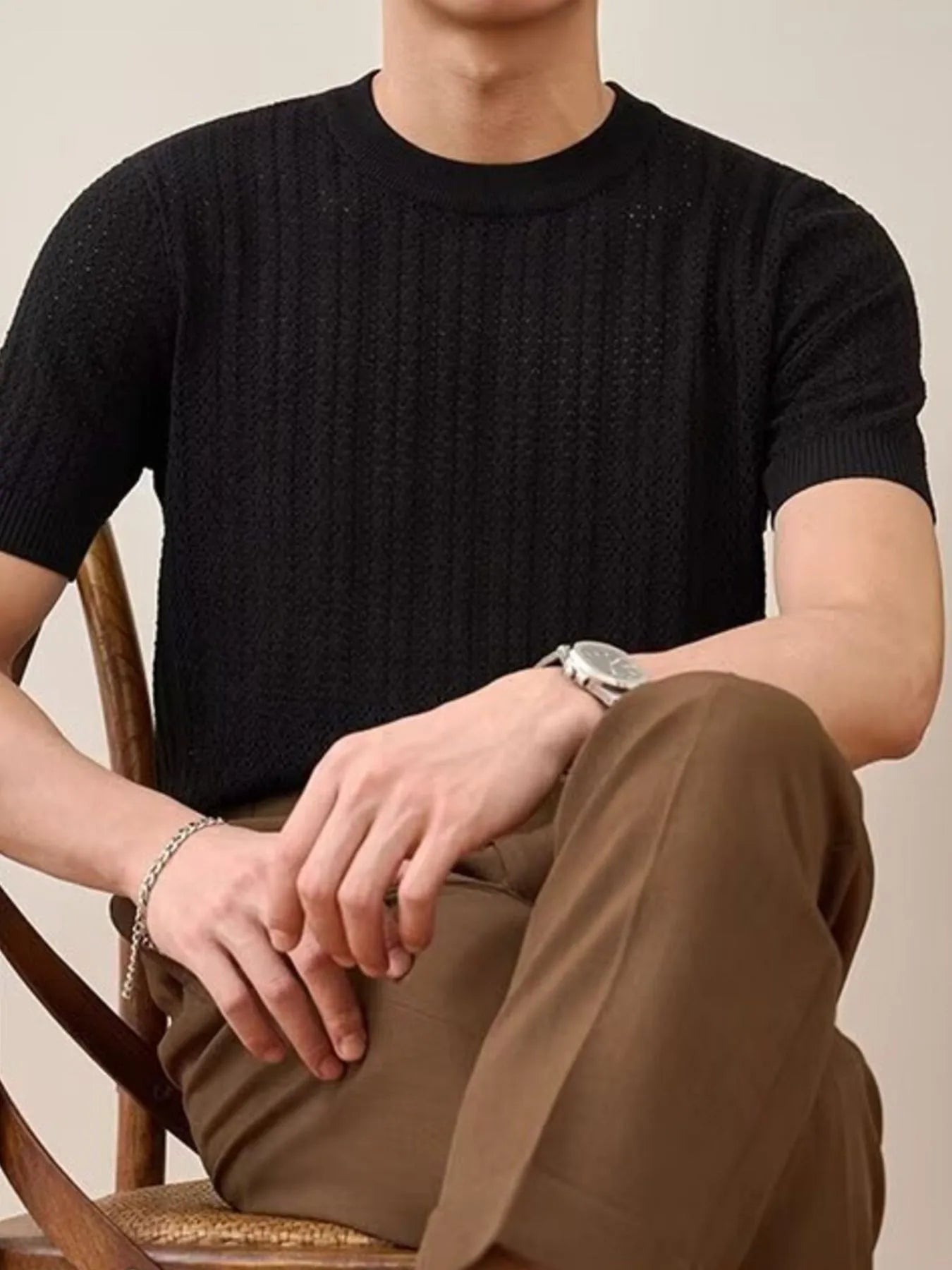 Men's Full Size Breathable Short Sleeve T-Shirt Plus Size