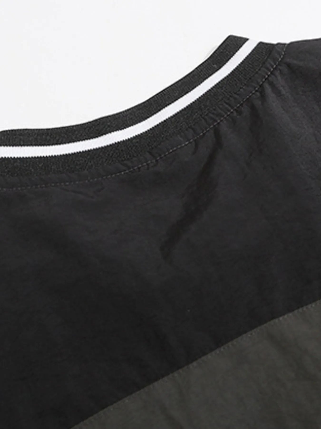 Men's Letter Lace Up Long Sleeve Top