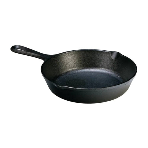 8-inch Pre-Seasoned Cast Iron Skillet Frying Pan with Pour Spouts Made in USA