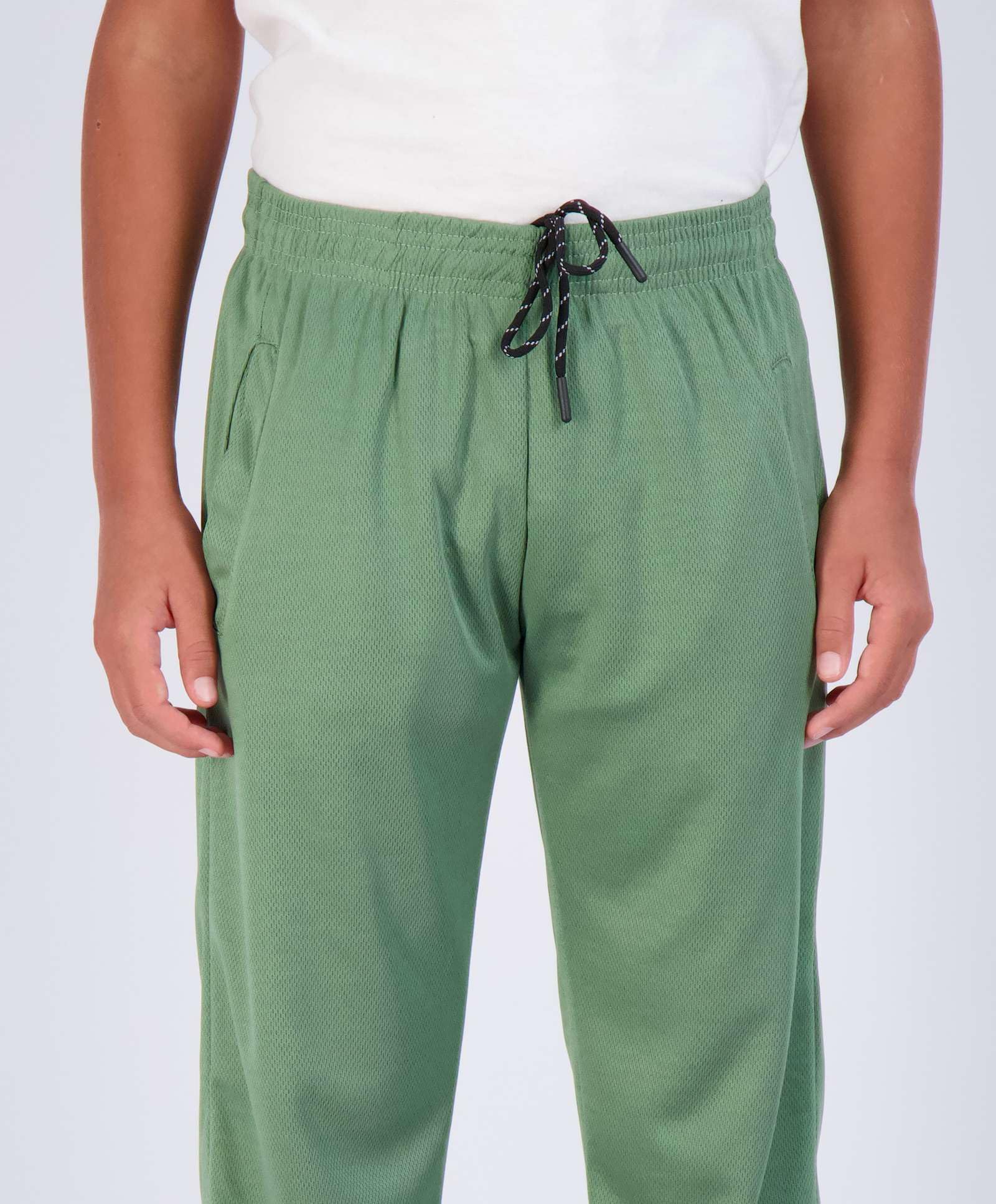 Real Essentials 3 Pack: Boys' Mesh Open Bottom Active Sweatpants 