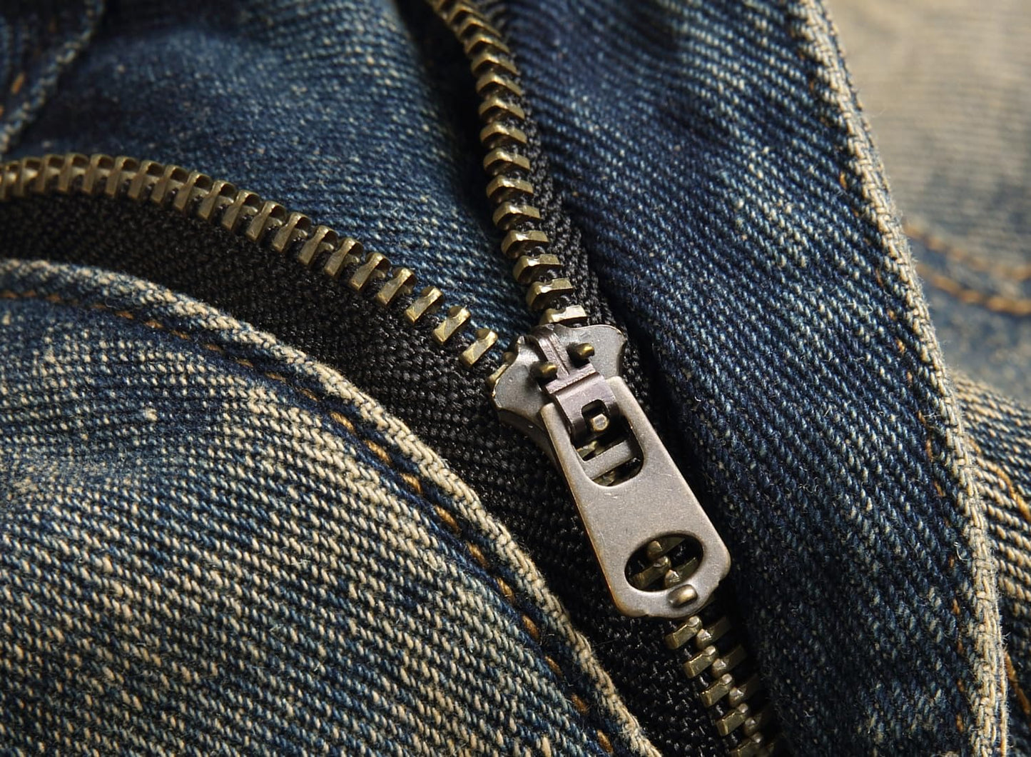 AITITIA Men's Biker Zipper Deco Washed Straight Fit Jeans (40, 002 Light Blue)