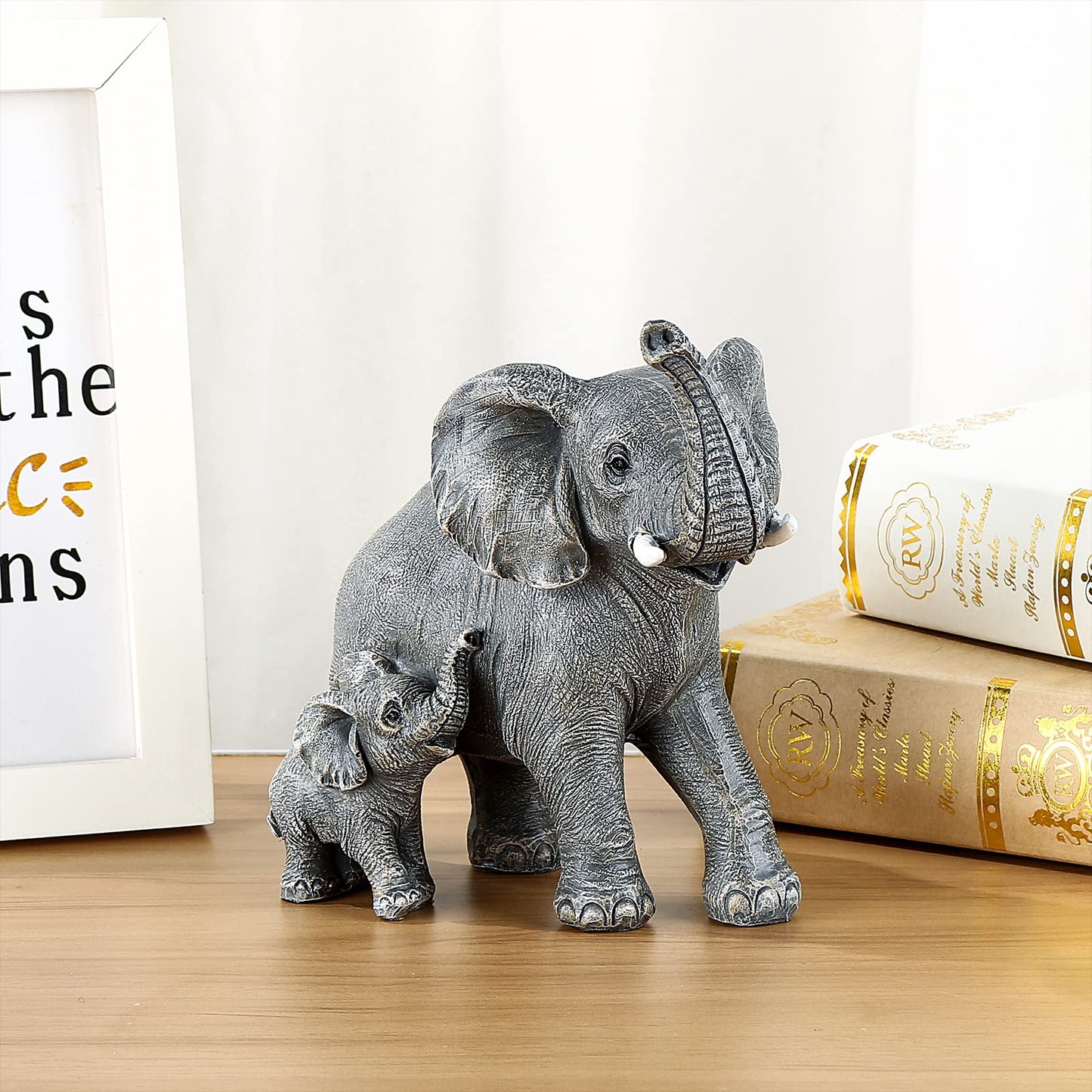 Ylncicn Elephant Statue - Elephant Decor - Home Decor 