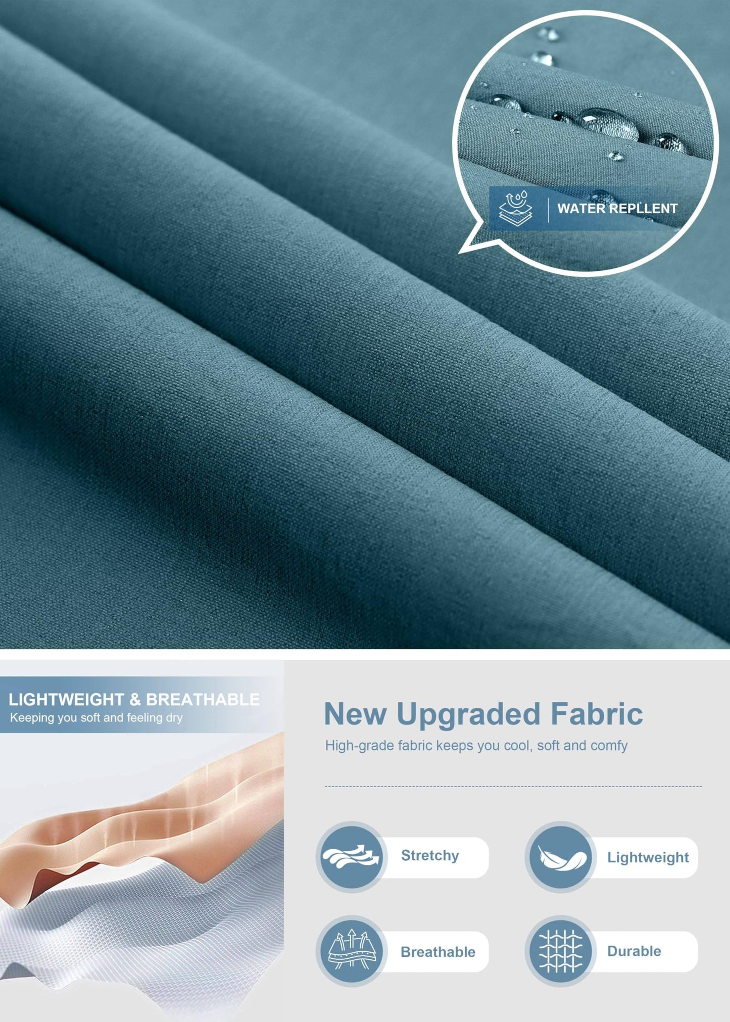 Pudolla Men's Golf Pants Stretch Classic Fit Work Dress Pants 30 Lightweight Quick Dry Casual Slacks Trousers with Pockets(Khaki 34Wx30L)