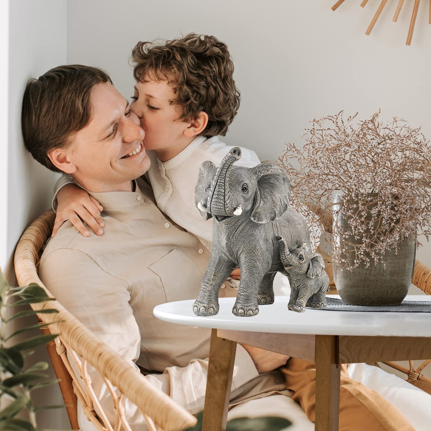 Ylncicn Elephant Statue - Elephant Decor - Home Decor 