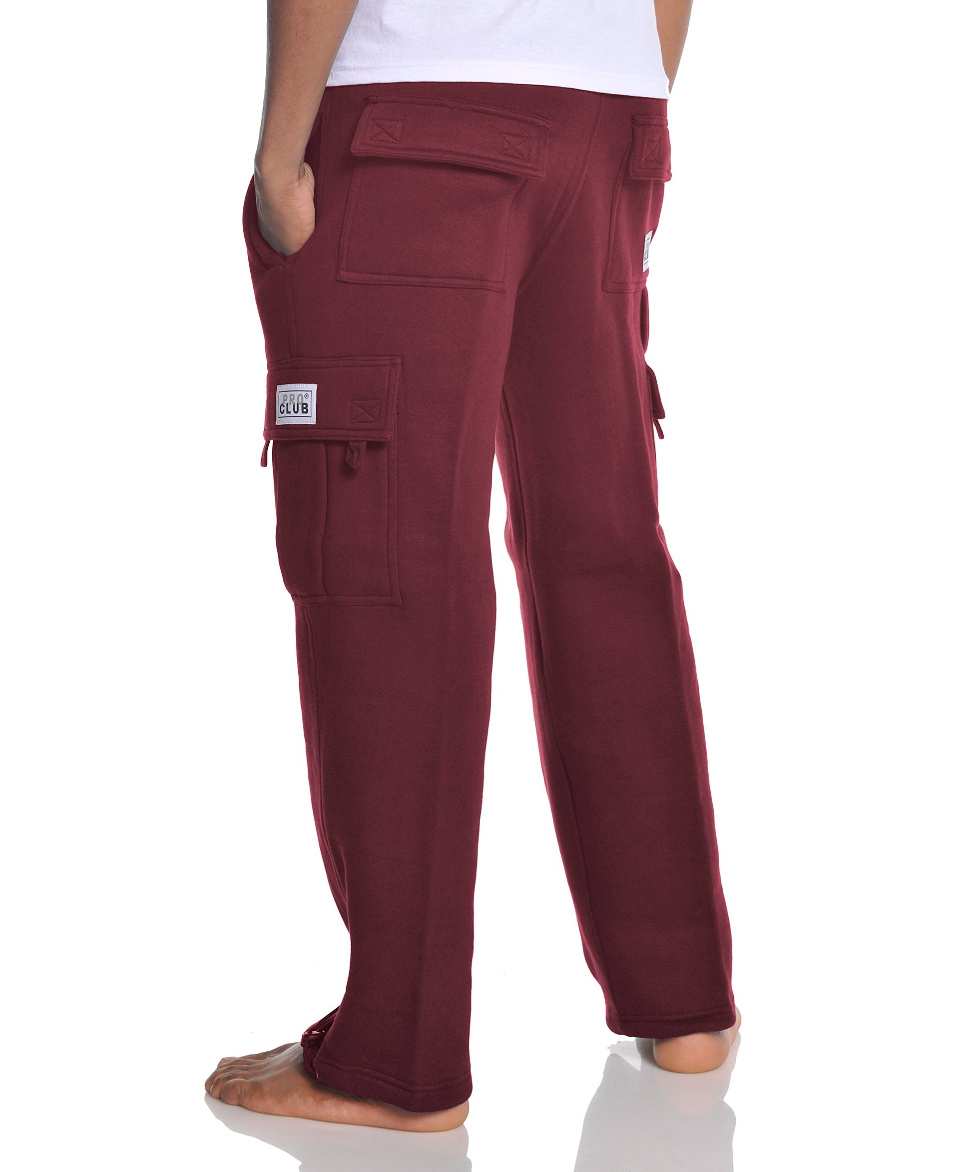 Pro Club Men's Heavyweight Fleece Cargo Pants, 3X-Large, Charcoal