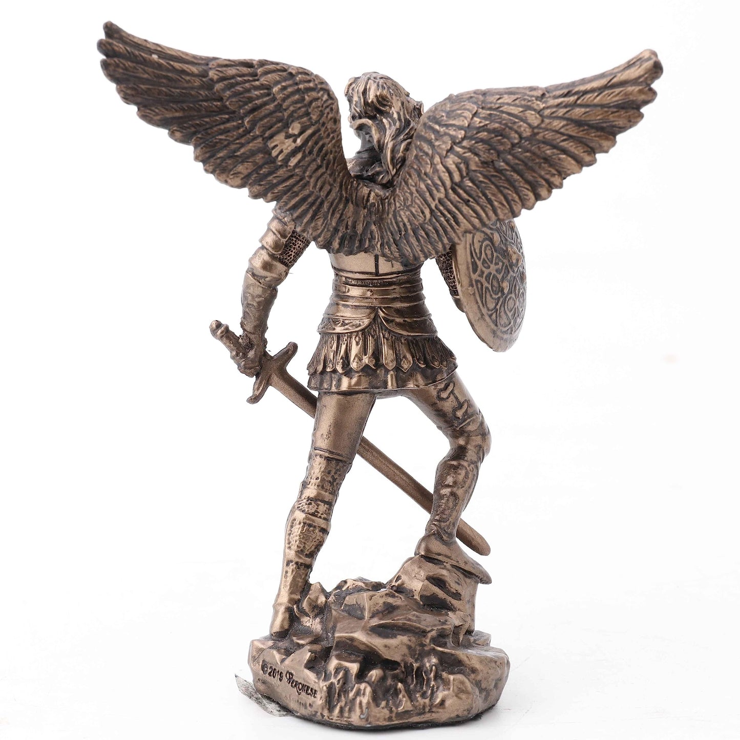 Veronese Design 4.2 Inch Archangel Saint Michael Painted Bronze Finish 