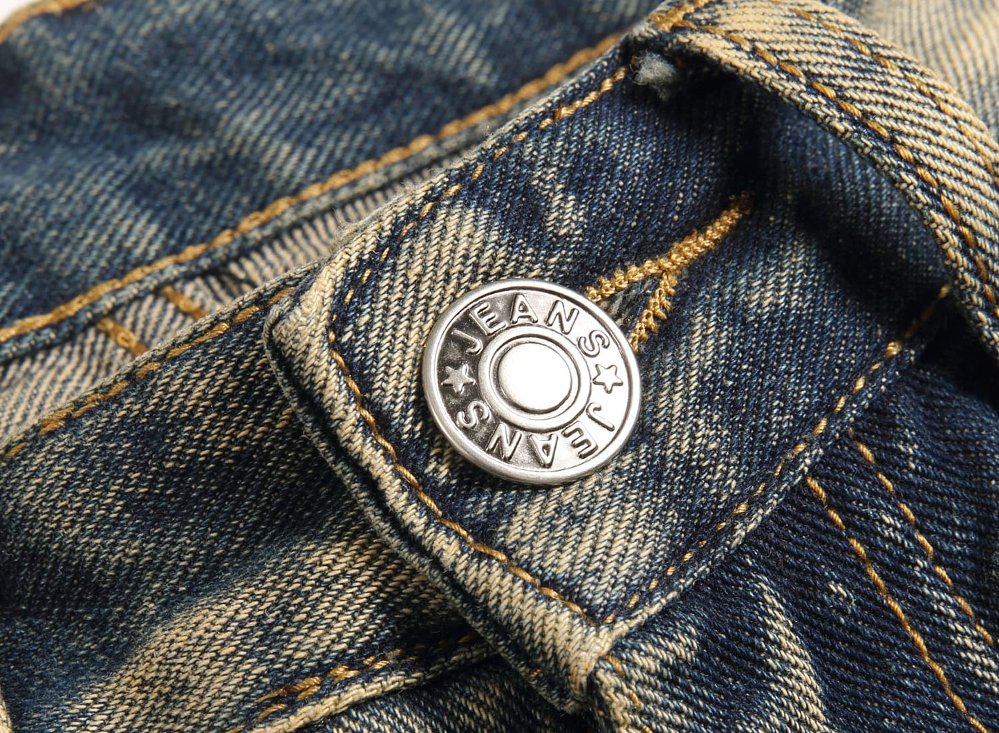 AITITIA Men's Biker Zipper Deco Washed Straight Fit Jeans (40, 002 Light Blue)