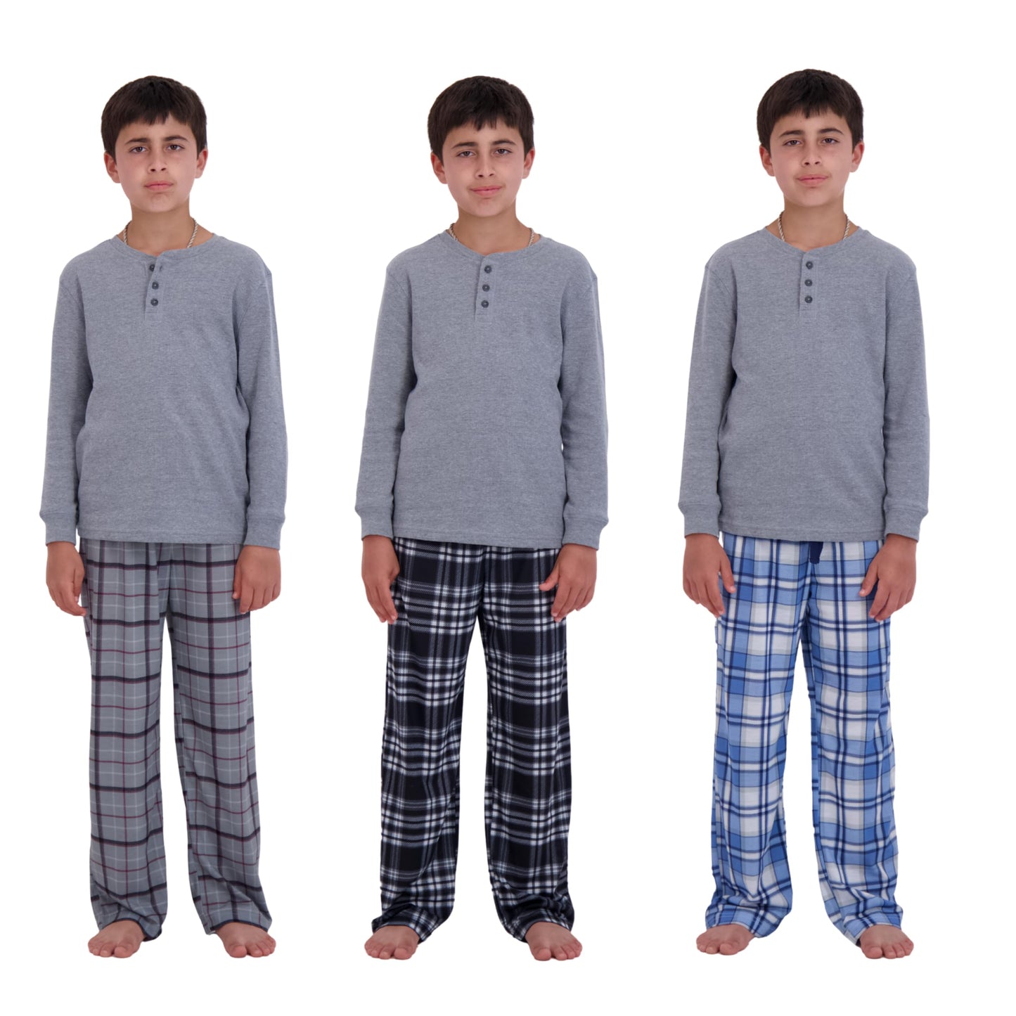 US Angels Boys Pajama Pants - 3 Pack, Boys' Sleepwear.