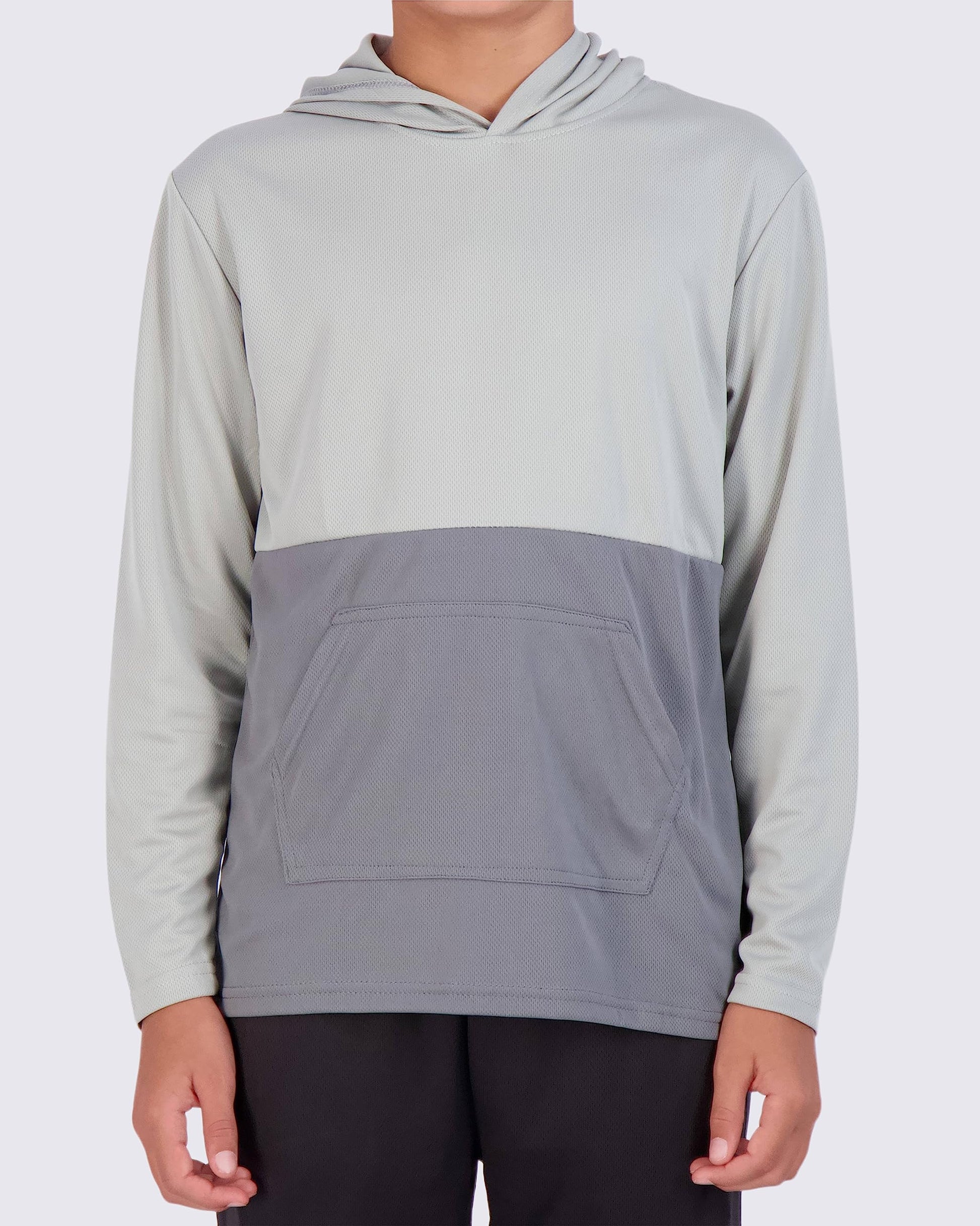 Real Essentials 3 Pack: Boys Hoodies – Youth Mesh Long Sleeve Sweatshirts.