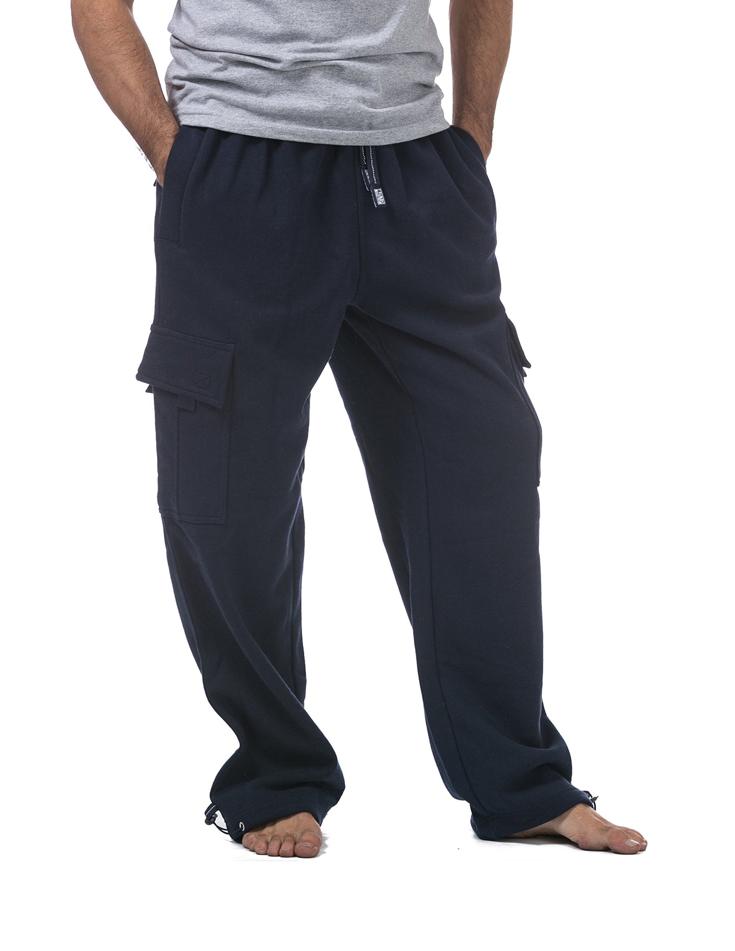 Pro Club Men's Heavyweight Fleece Cargo Pants, 3X-Large, Charcoal