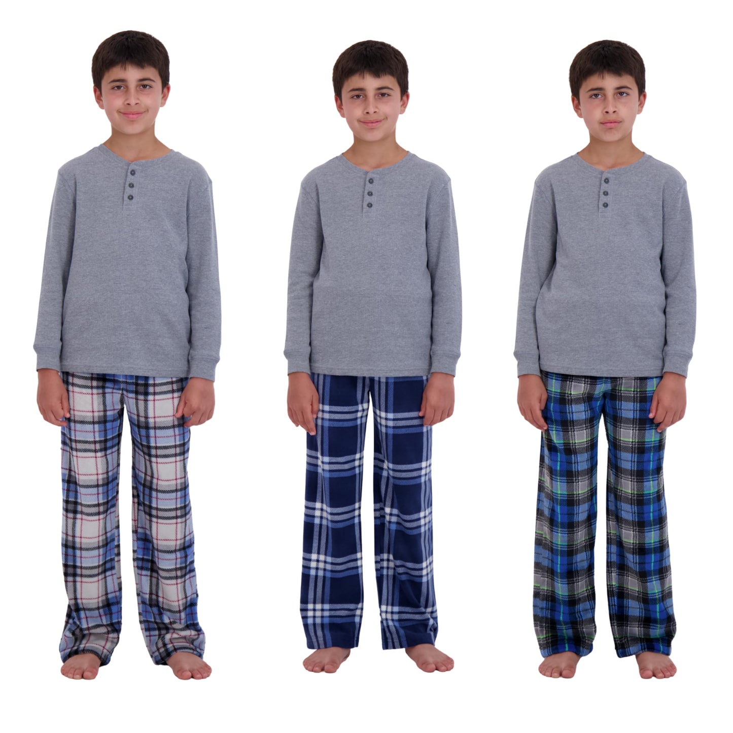 US Angels Boys Pajama Pants - 3 Pack, Boys' Sleepwear.