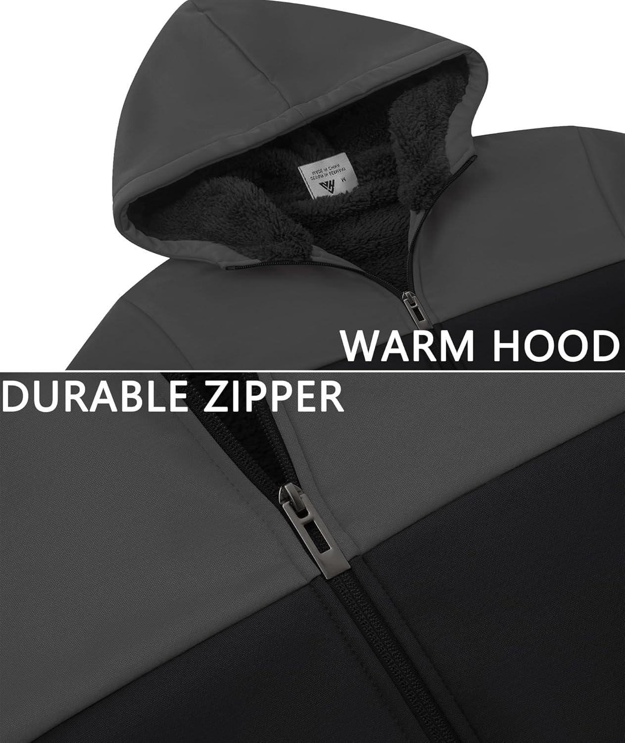 LLdress Boys Fleece Sherpa Hoodie Heavyweight Warm Coat
