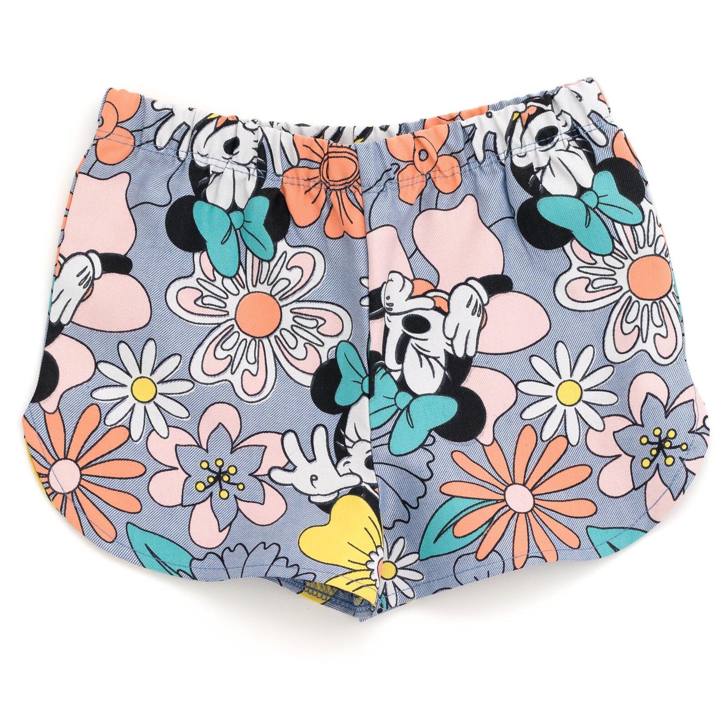 Disney Minnie Mouse Toddler Girls Graphic T-Shirt and Shorts Outfit Set Light Pink/Light Blue 3T