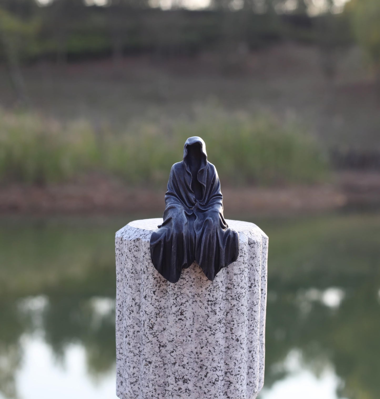 WSHOFEICAT Resin Tabletop Gothic Decor Sitting Statue, Resin Statue