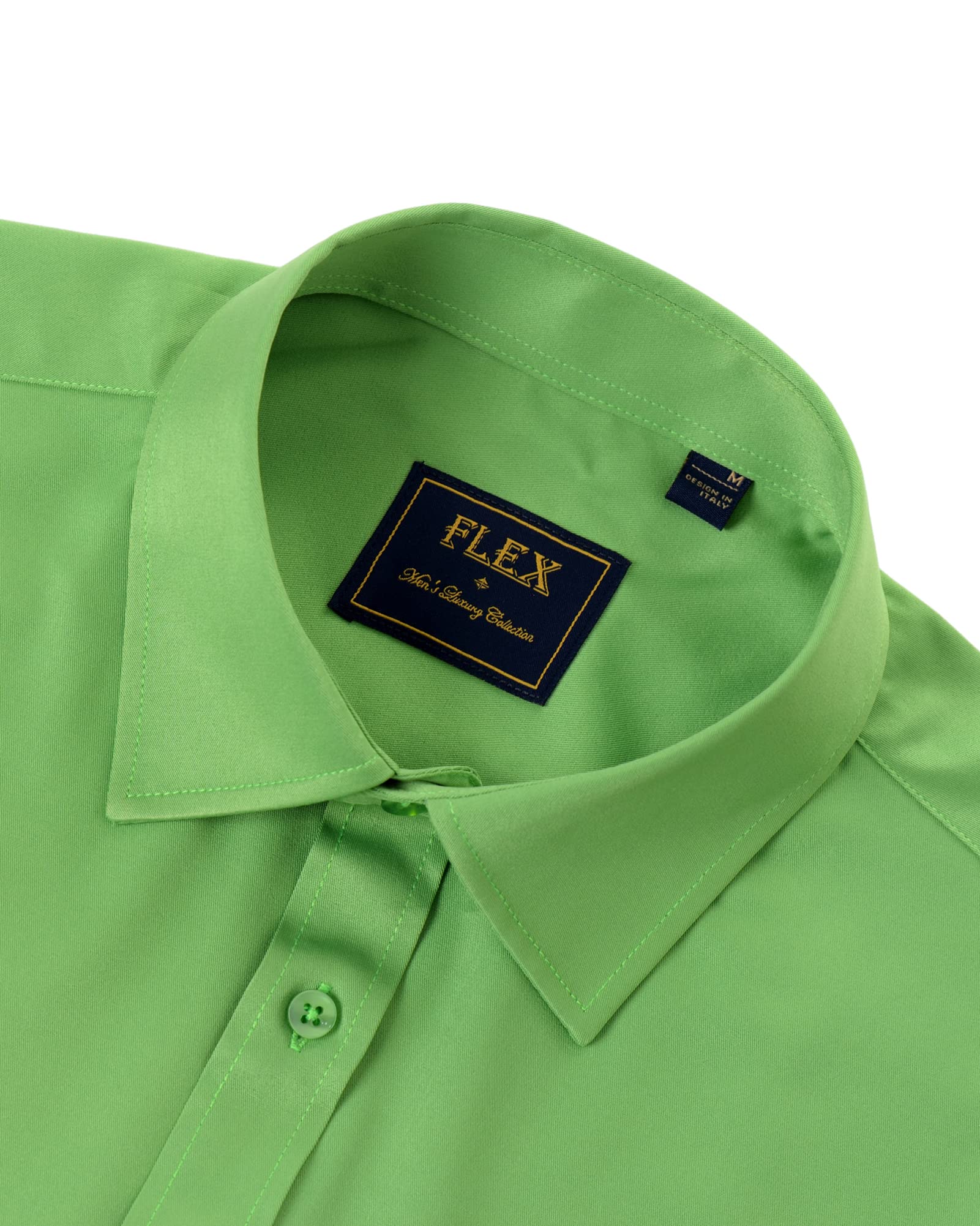 J.VER Men's Dress Shirts Solid Long Sleeve Stretch Wrinkle-Free Formal Shirt Business Casual Button Down Shirts White