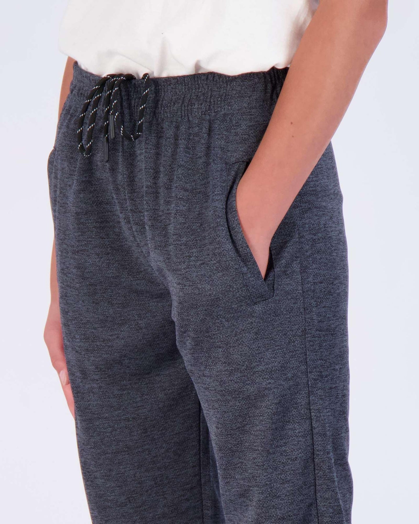Real Essentials 3) Pack: Boy's Mesh Active Athletic Casual Jogger Sweatpants with Pockets .