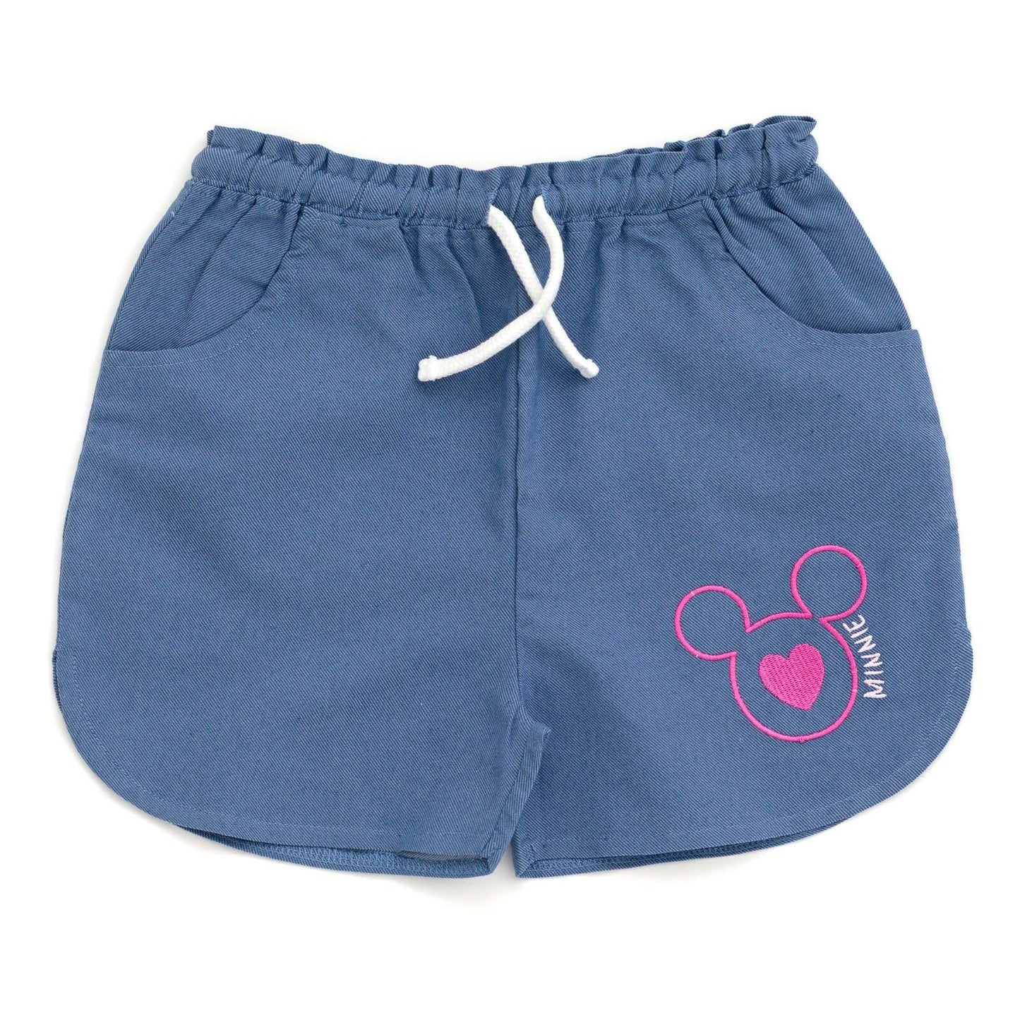 Disney Minnie Mouse Toddler Girls Graphic T-Shirt and Shorts Outfit Set Light Pink/Light Blue 3T