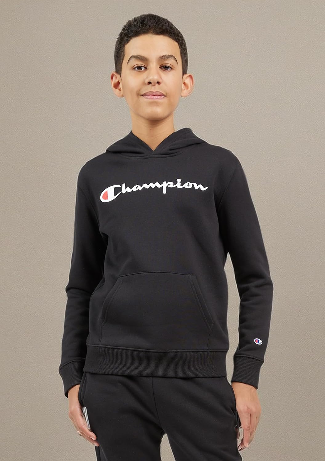 ChampionYouth Powerblend Fleece Hoodie, Signature Black, Small
