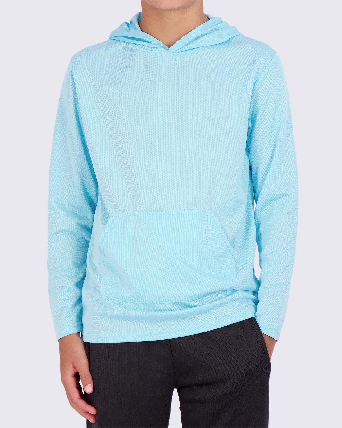 Real Essentials 3 Pack: Boys Hoodies – Youth Mesh Long Sleeve Sweatshirts.