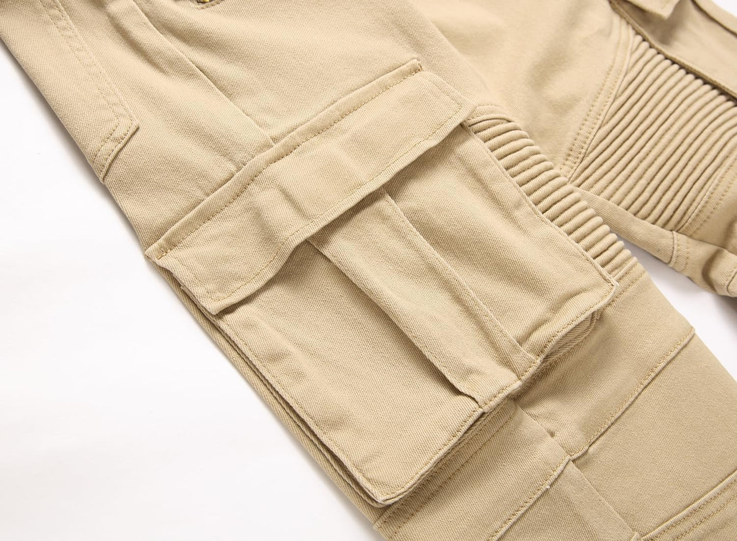 AITITIA Men's Biker Zipper Deco Washed Straight Fit Jeans (40, 002 Light Blue)