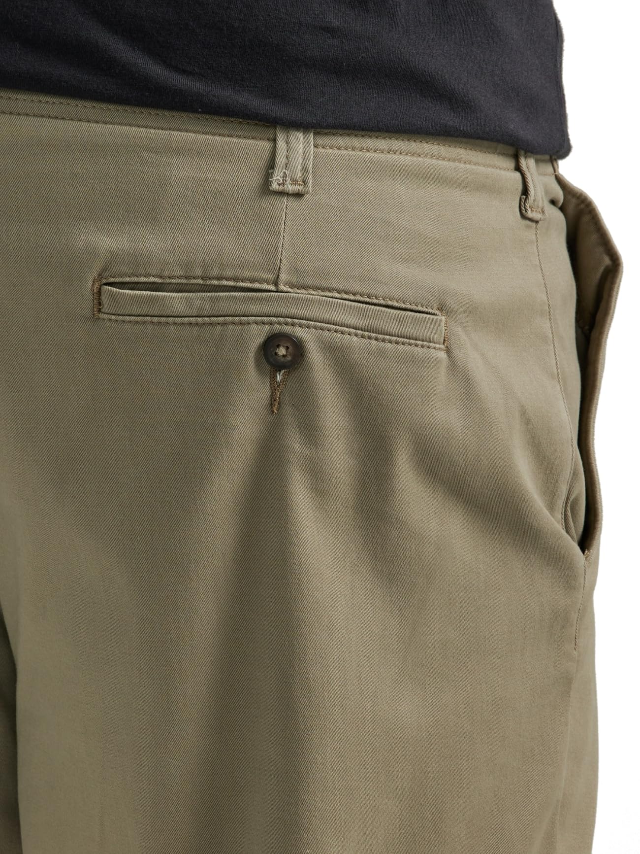 Lee Men's Big & Tall Extreme Motion Flat Front Relaxed Taper Pant Khaki 52W x 30L