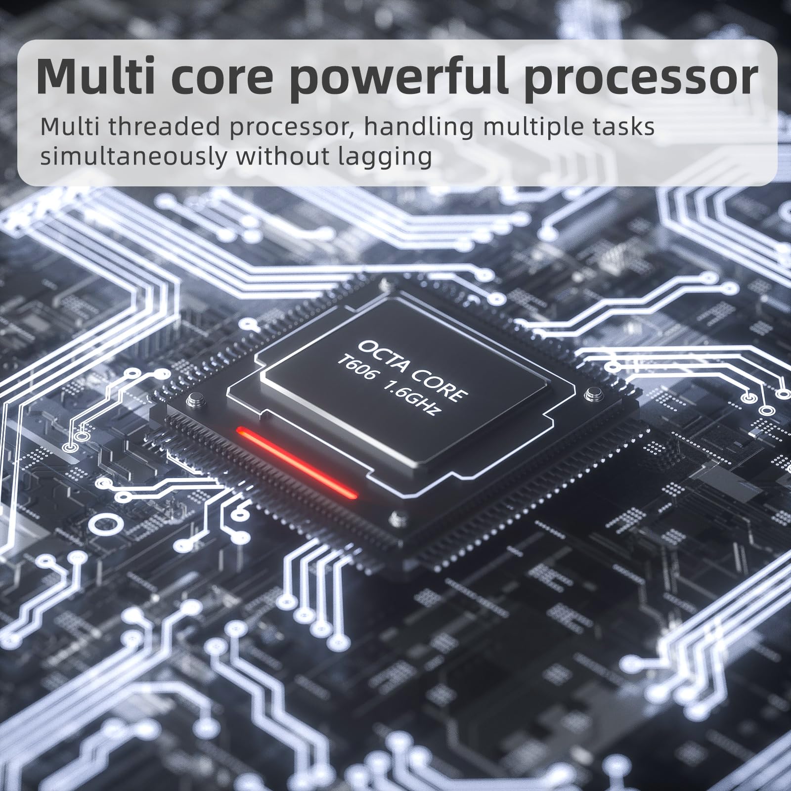 PEICHENG Tablet 11" Android 14.0 with Grey Case, RAM 16GB (4GB+12GB Expansion)+128GB ROM, 5G Wi-Fi, 8000 mAh, 5MP front/13MP Back Camera, Octa Core T606 1.6GHZ (Tablet+case)