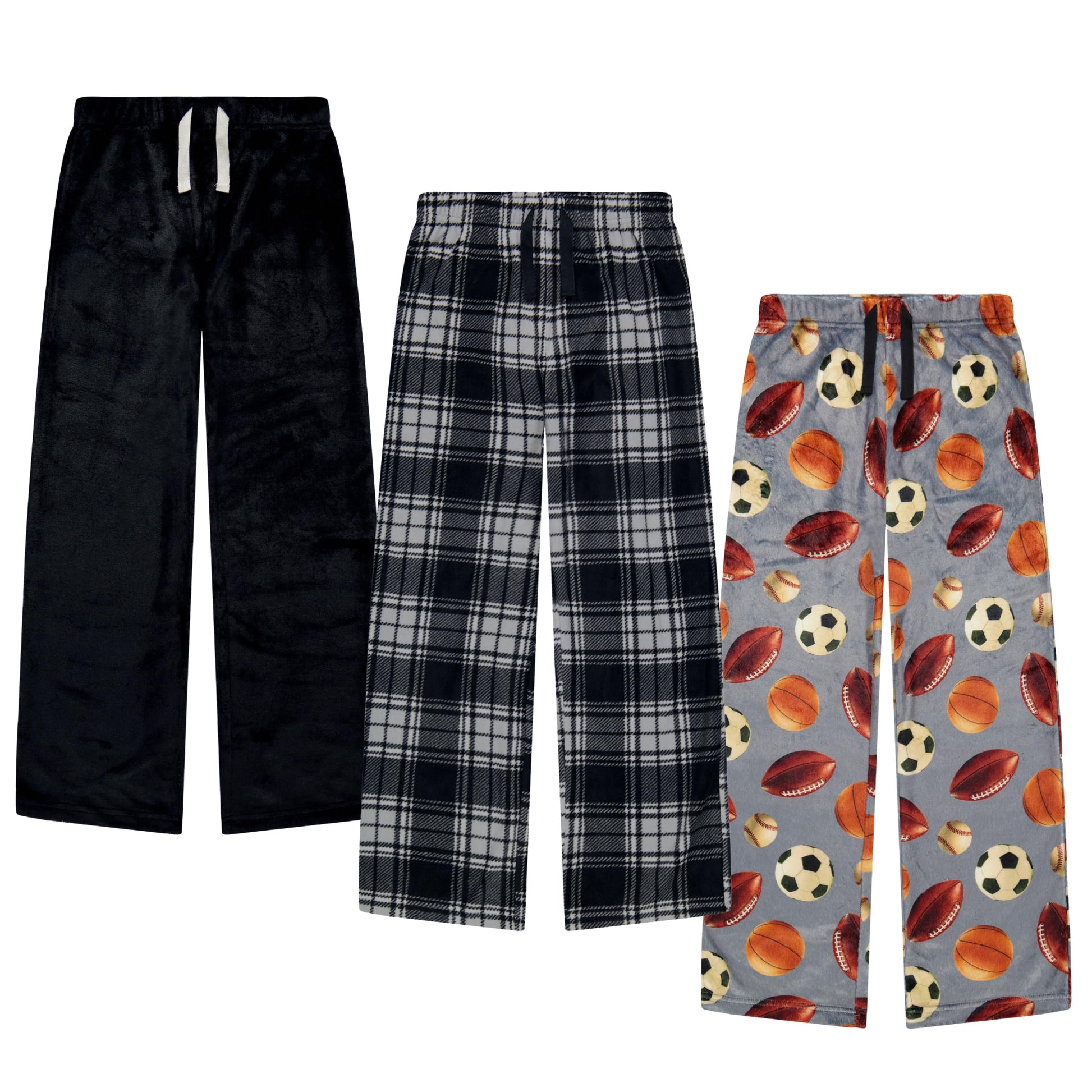 US Angels Boys Pajama Pants - 3 Pack, Boys' Sleepwear.