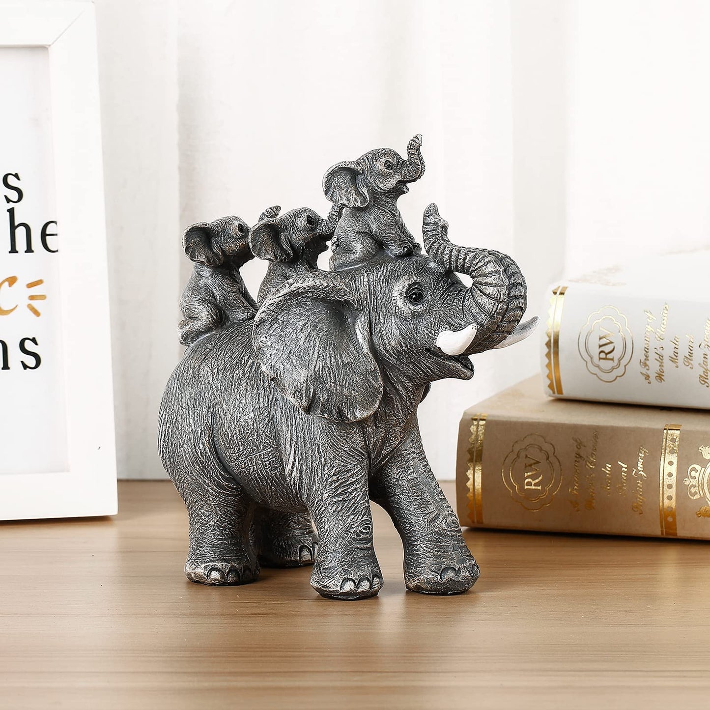 Ylncicn Elephant Statue - Elephant Decor - Home Decor 