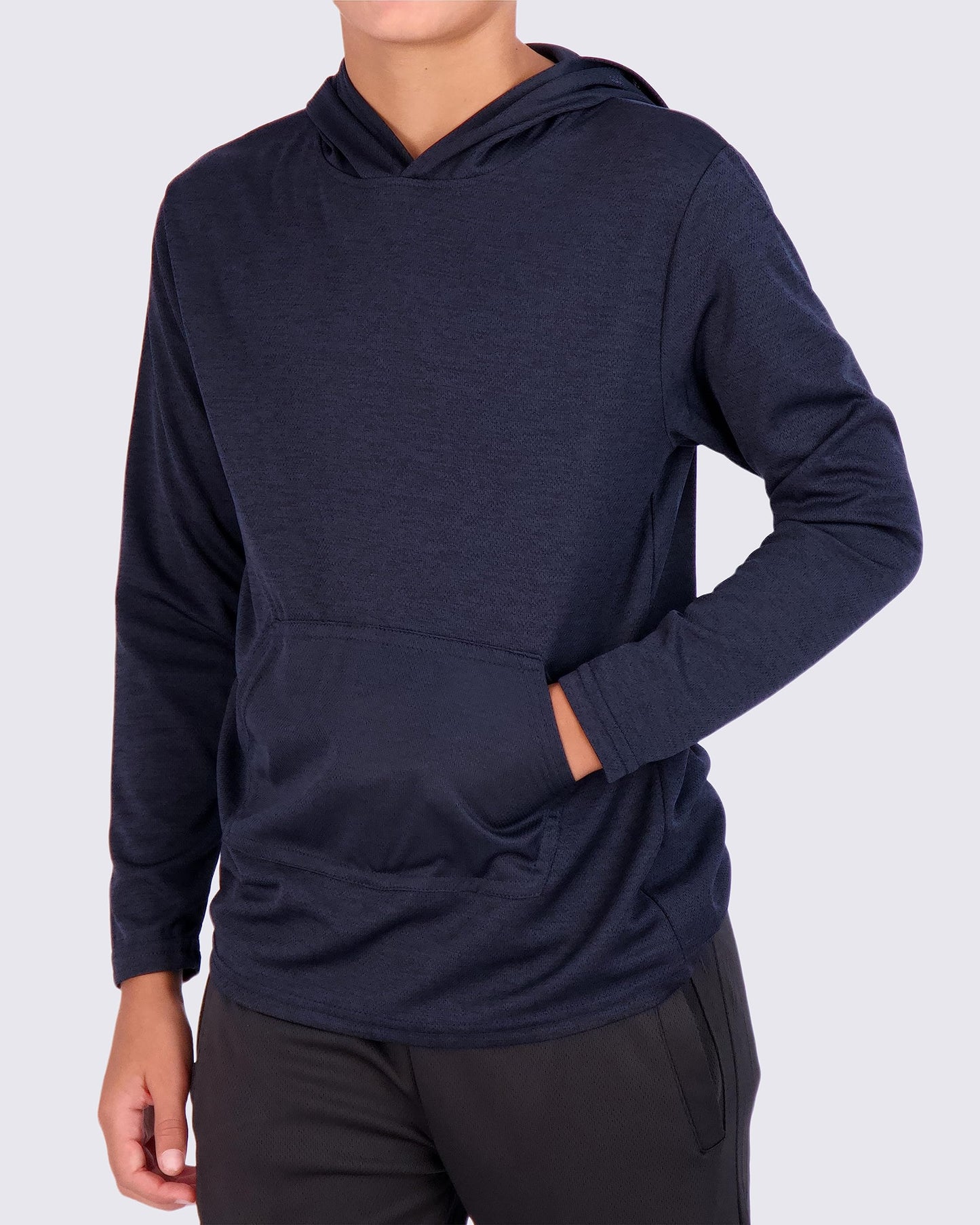 Real Essentials 3 Pack: Boys Hoodies – Youth Mesh Long Sleeve Sweatshirts.