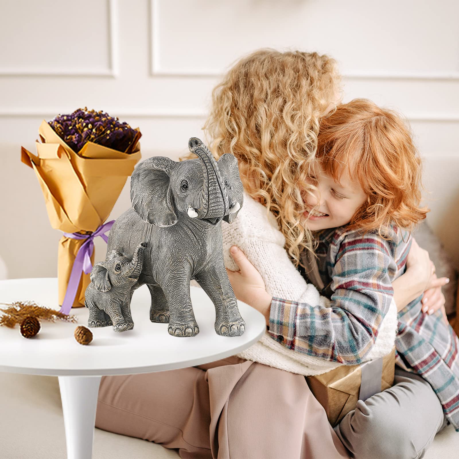 Ylncicn Elephant Statue - Elephant Decor - Home Decor 