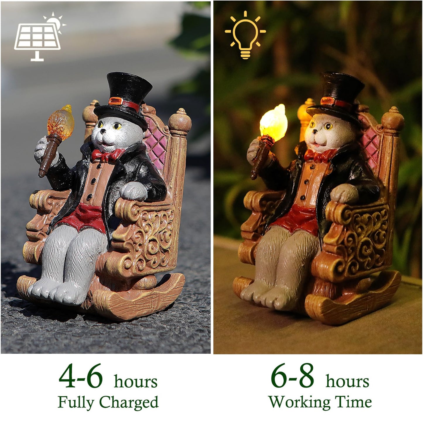 FOXMIS Miniature Frog Garden Statue Gifts Fall Halloween Decorations Fairy