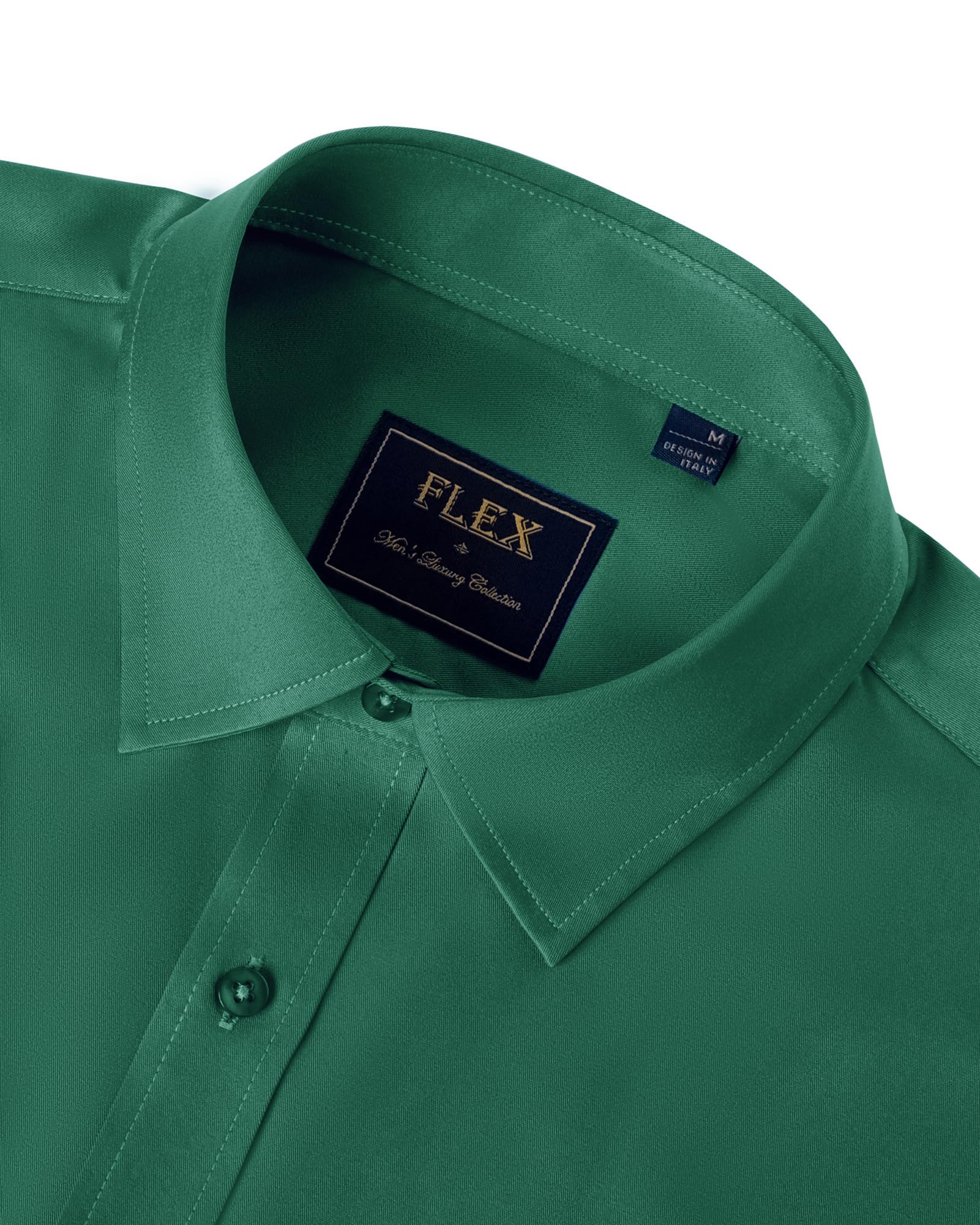 J.VER Men's Dress Shirts Solid Long Sleeve Stretch Wrinkle-Free Formal Shirt Business Casual Button Down Shirts White