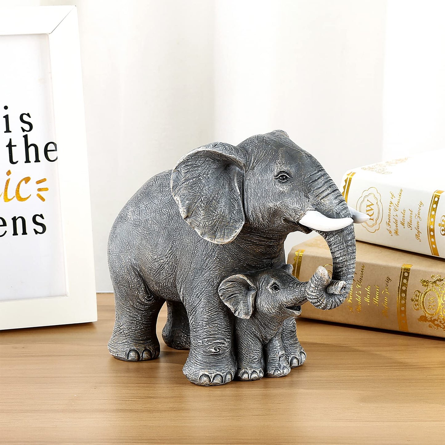 Ylncicn Elephant Statue - Elephant Decor - Home Decor 