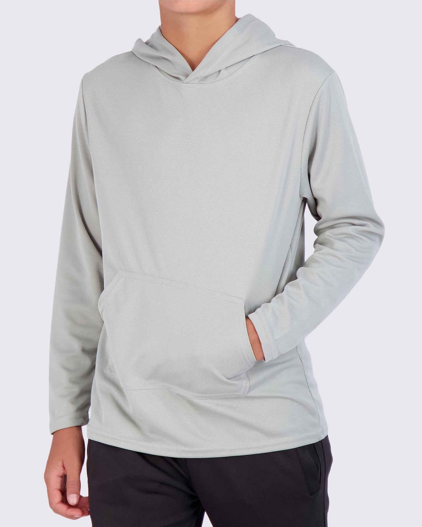 Real Essentials 3 Pack: Boys Hoodies – Youth Mesh Long Sleeve Sweatshirts.