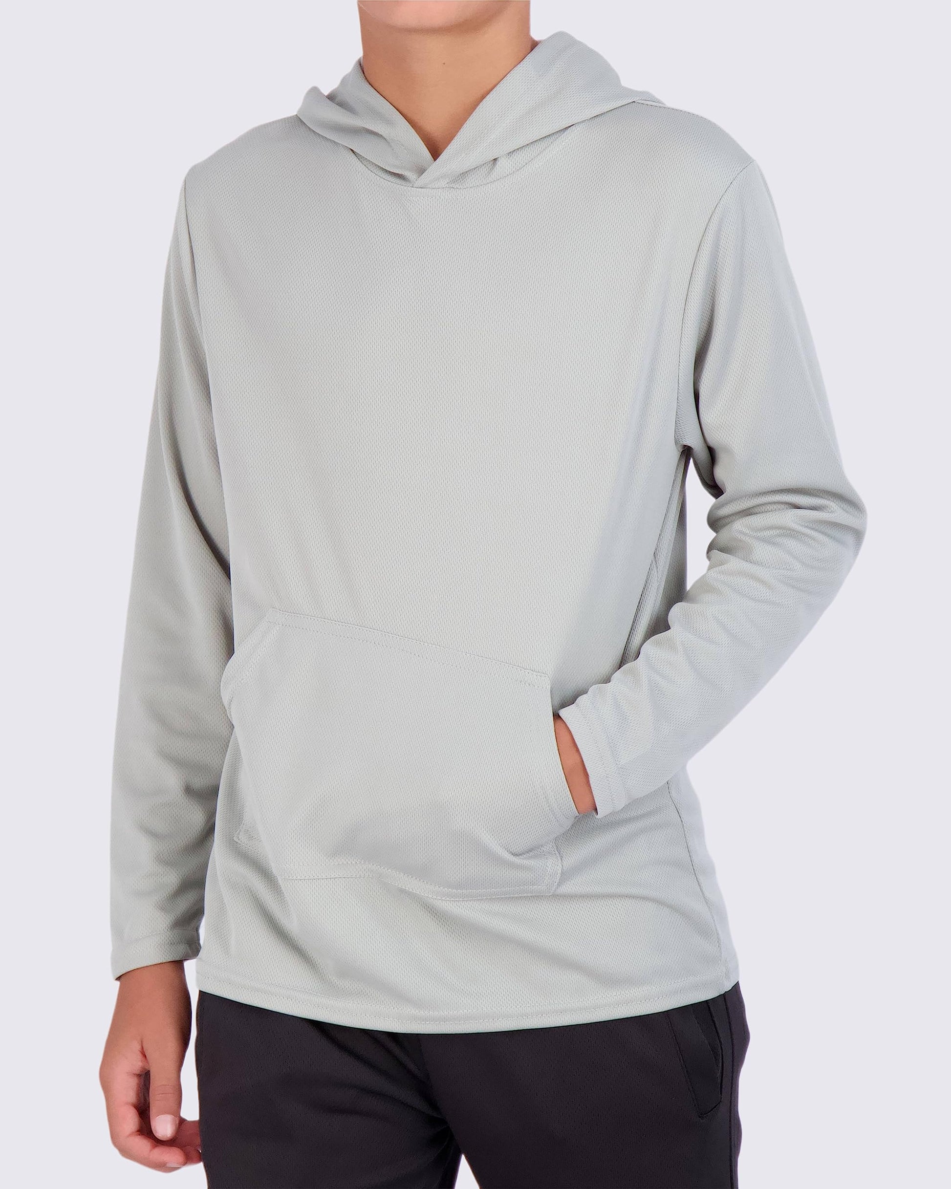 Real Essentials 3 Pack: Boys Hoodies – Youth Mesh Long Sleeve Sweatshirts.