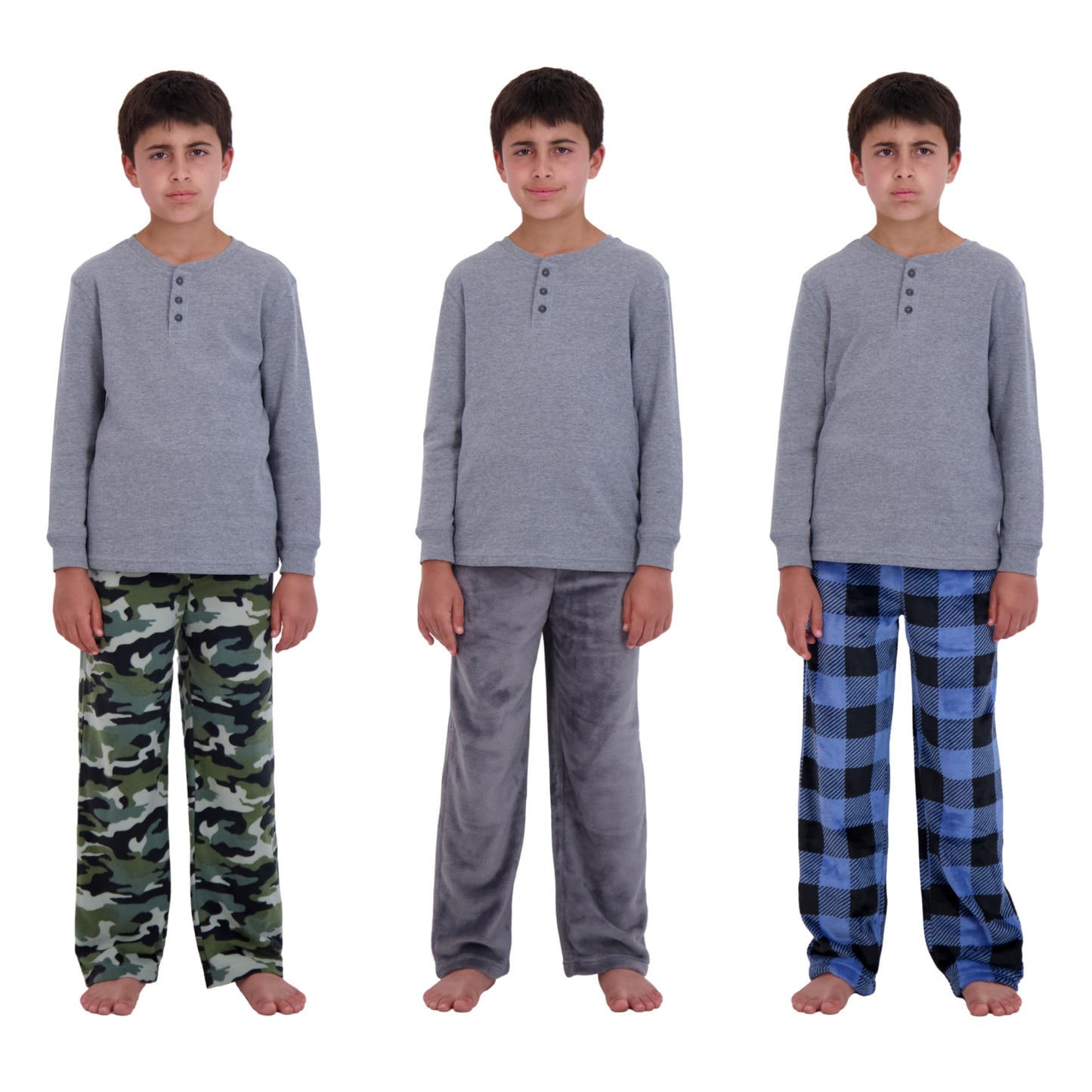 US Angels Boys Pajama Pants - 3 Pack, Boys' Sleepwear.
