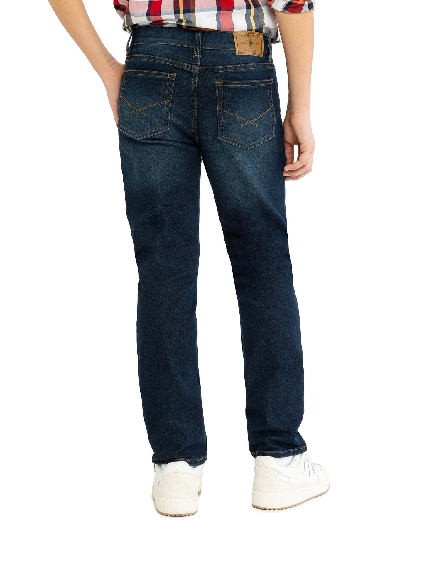 U.S. Polo Assn. Boys Straight Knit Denim Jean, Sizes 4-18