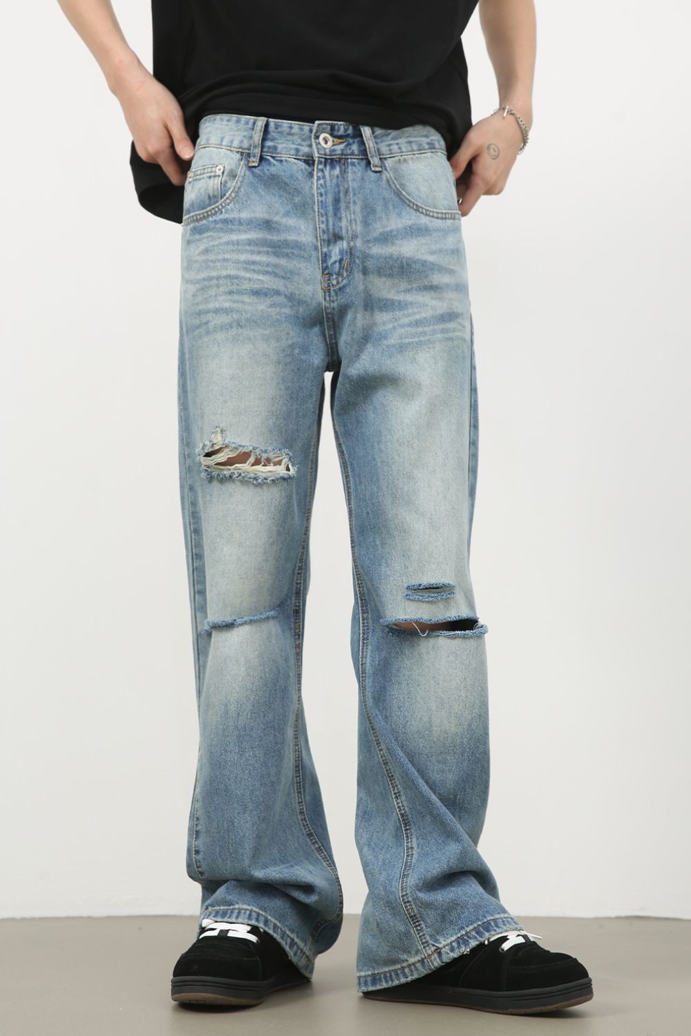 Men's Distressed Jeans