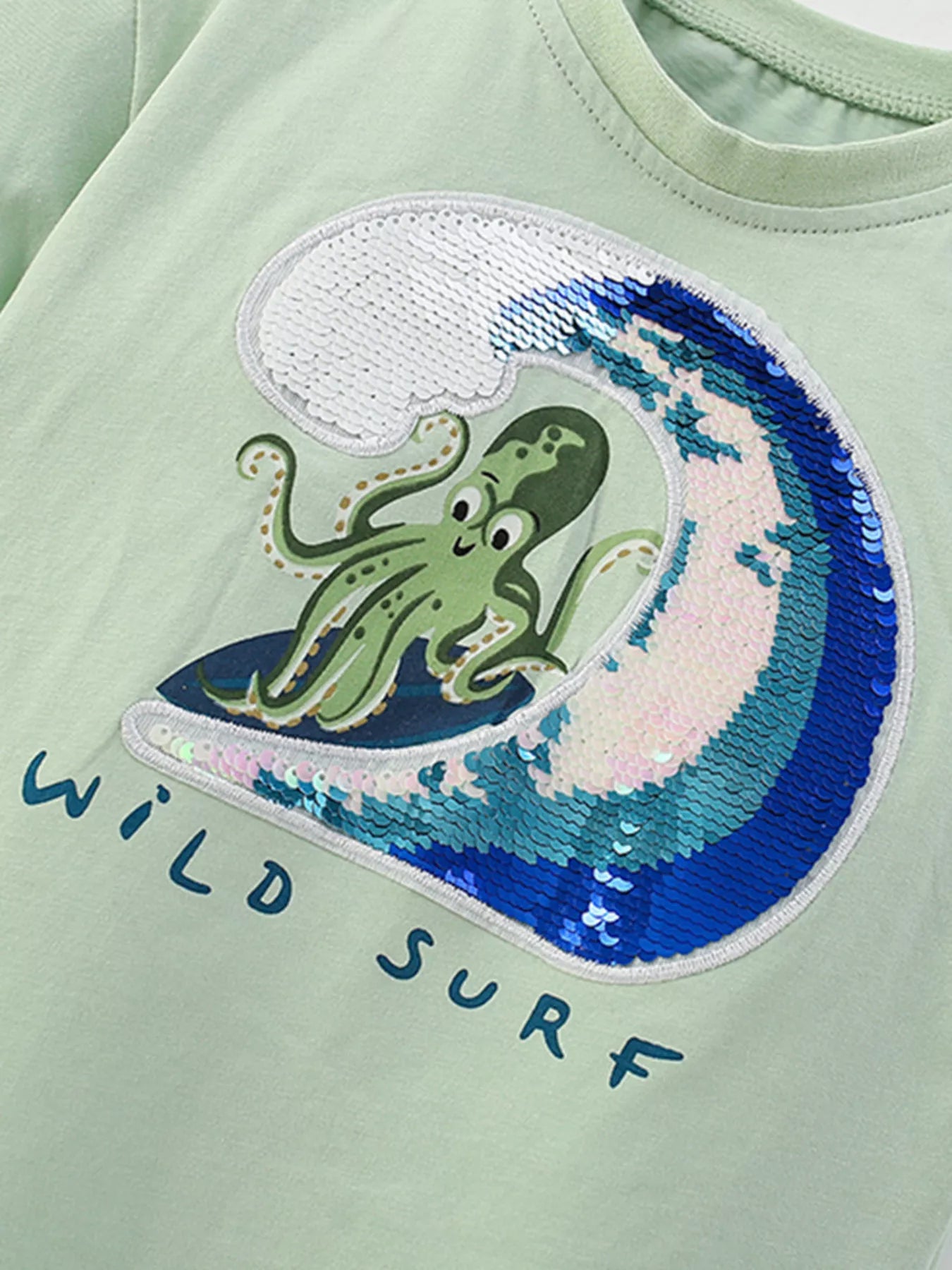 Children's Octopus Round Neck Tee