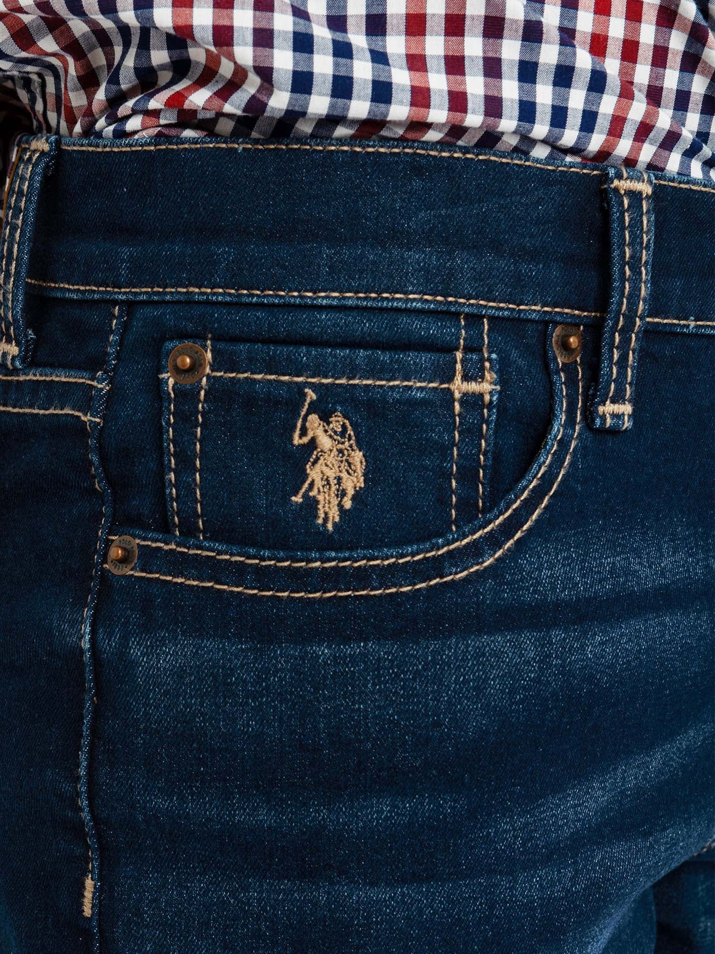 U.S. Polo Assn. Boys Straight Knit Denim Jean, Sizes 4-18