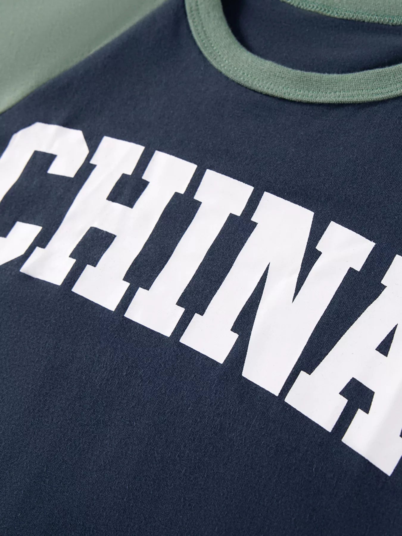 Children's Letter Raglan Sleeve T-Shirt