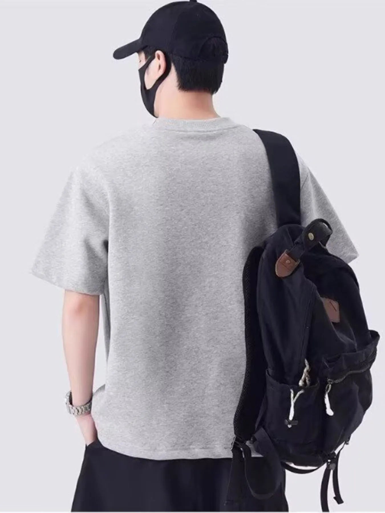 Men's Plus Size Round Neck Short Sleeve T-Shirt