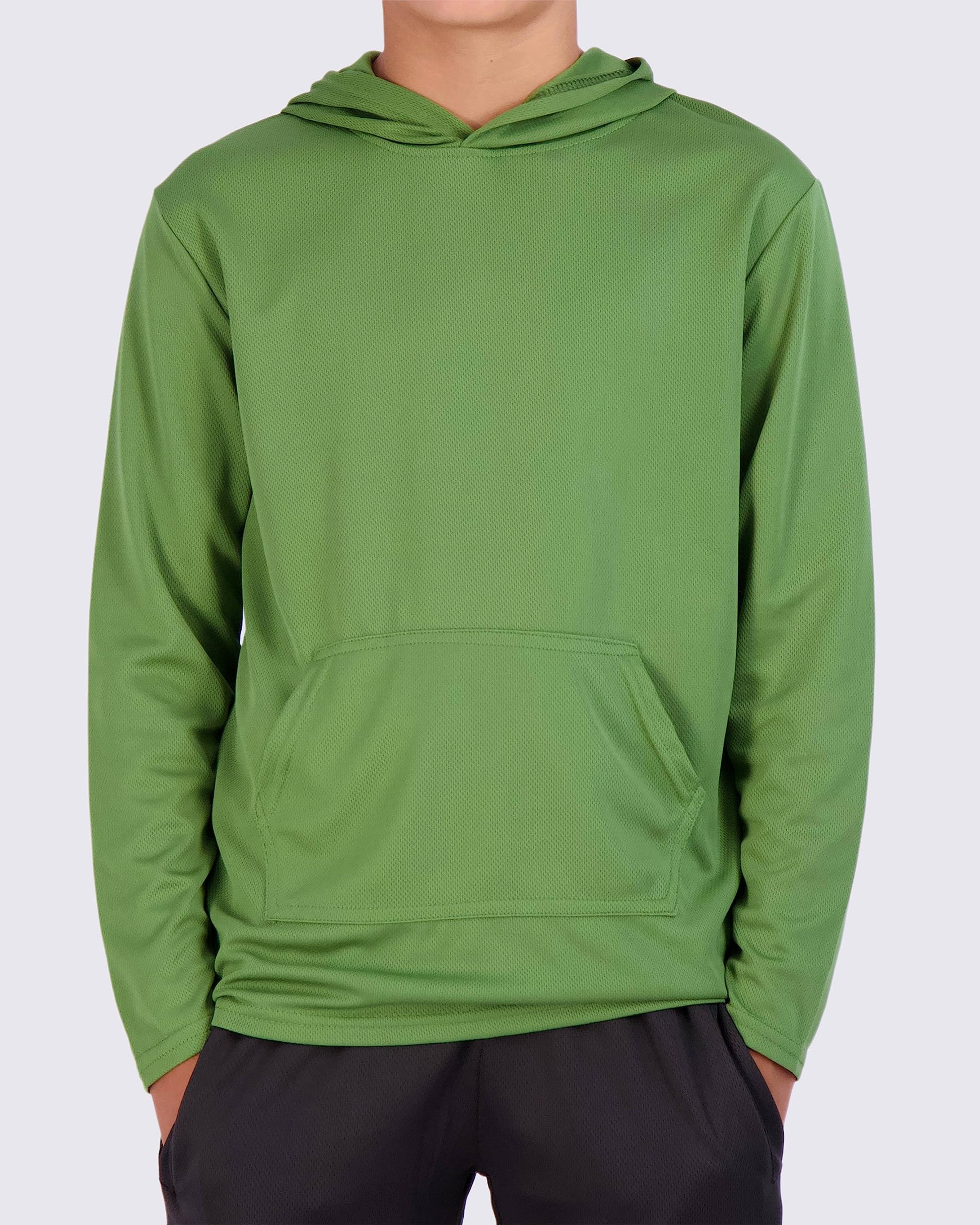 Real Essentials 3 Pack: Boys Hoodies – Youth Mesh Long Sleeve Sweatshirts.