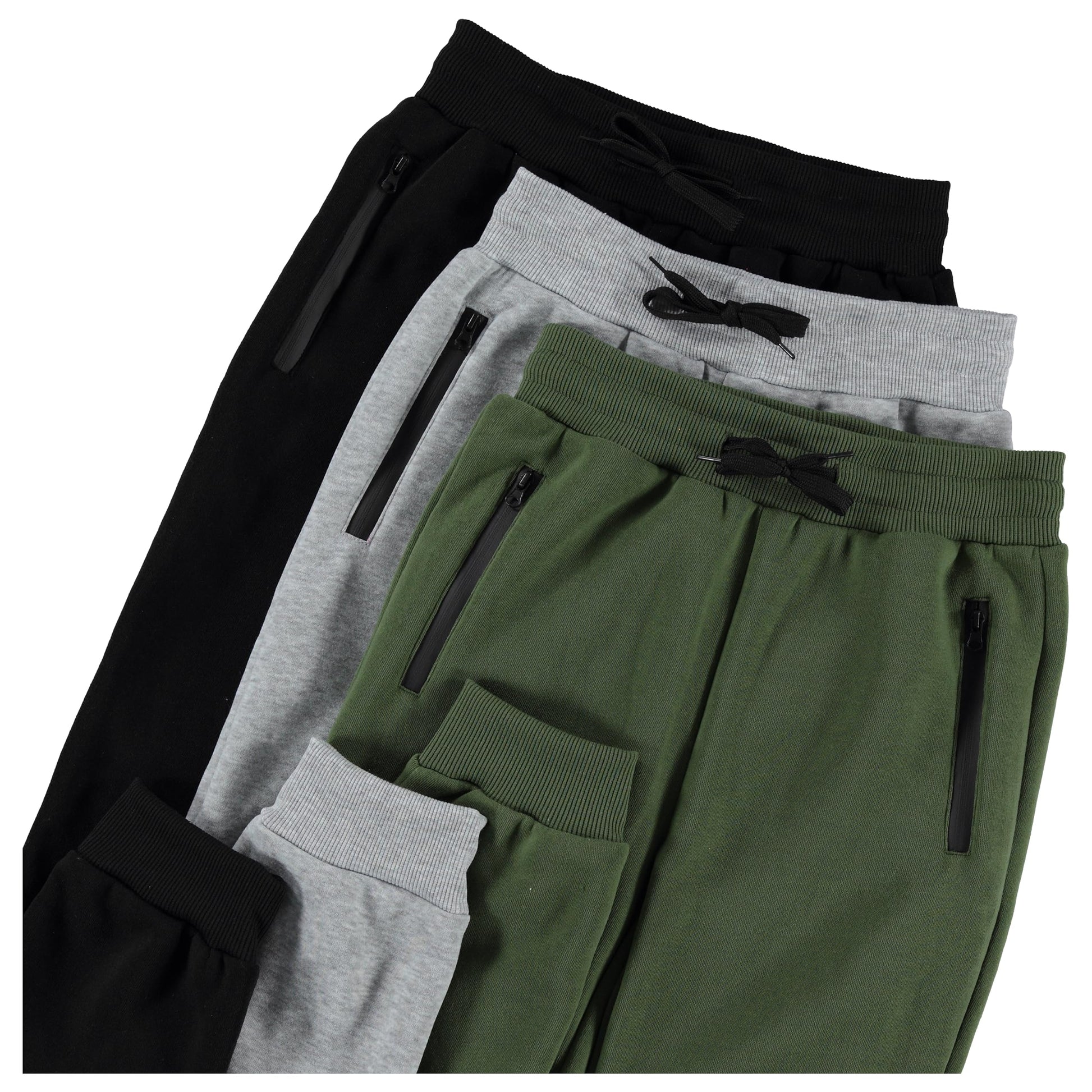 PURE CHAMP 3Pk Boys Sweatpants Fleece Athletic Workout Kids Clothes 