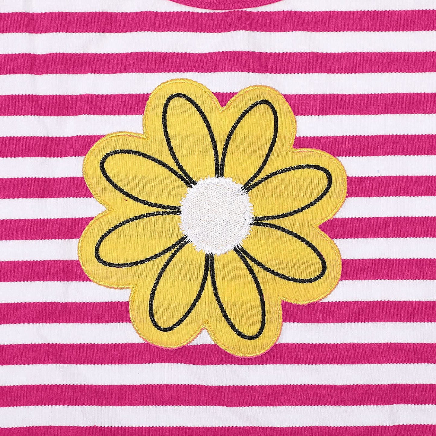 LUKYCILD Baby Girls Summer Clothes Casual Clothing Suit Short Sleeve Striped T-Shirt +Pants