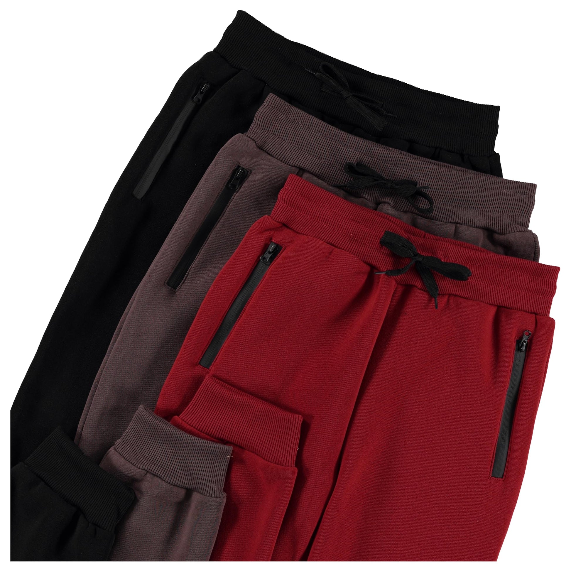 PURE CHAMP 3Pk Boys Sweatpants Fleece Athletic Workout Kids Clothes