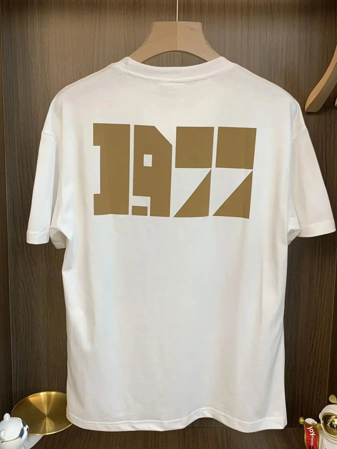 Men's Plus Size Vintage 1977 Graphic Round Neck T-Shirt