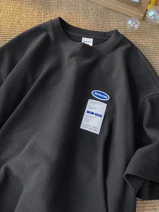 Men's Full Size Round Neck Half Sleeve T-Shirt Plus Size