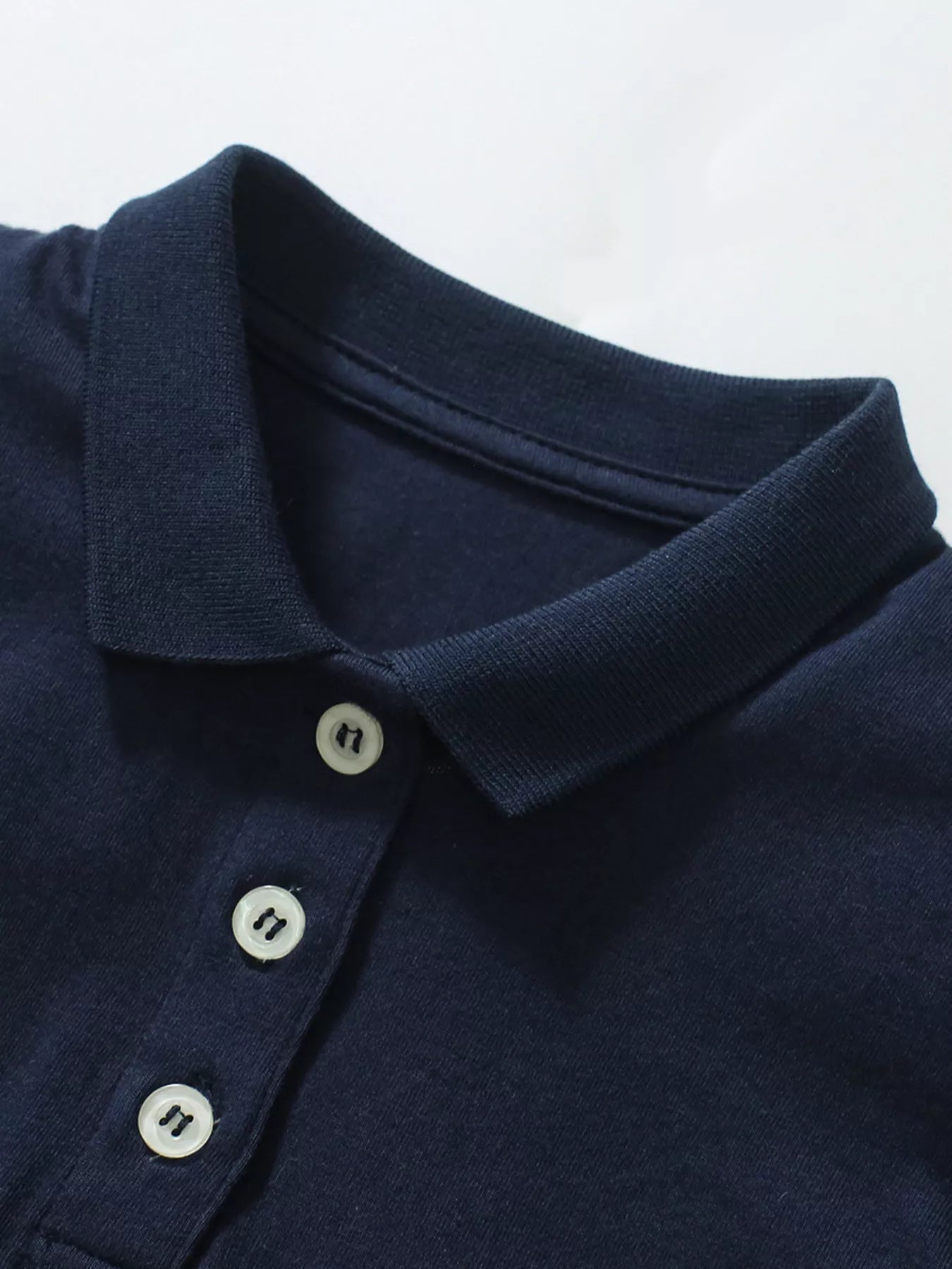 Children's Button Detail Short Sleeve Polo