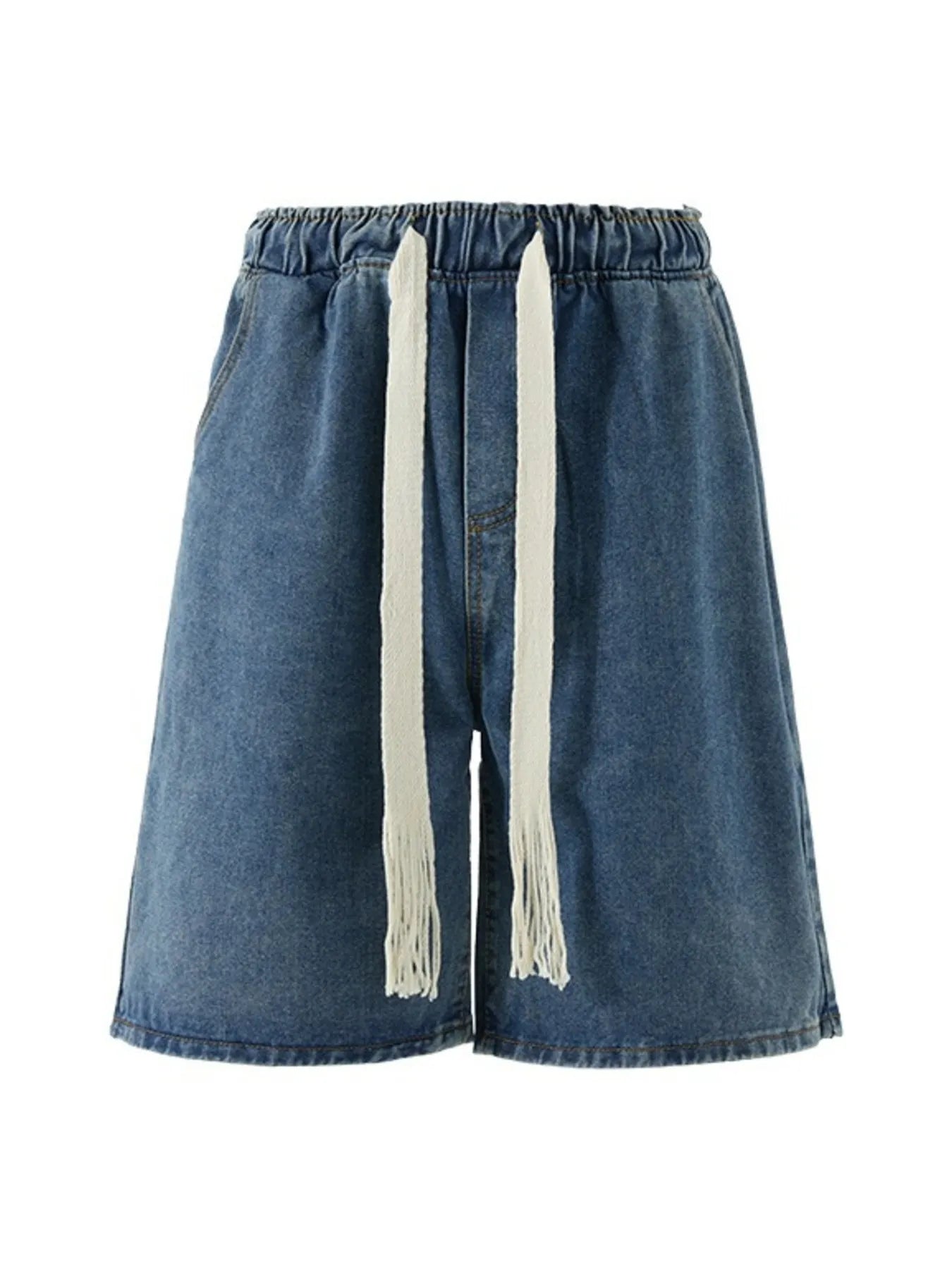Men's Plus Size Loose Fit Wash Denim Shorts